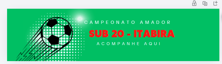 TABELA CAMPEONATO MUNICIPAL SUB 20 DE ITABIRA
